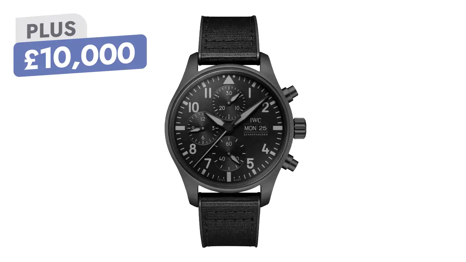 IWC Pilot's Chronograph Top Gun Ceratanium + £10,000 OR Take £17,000 Cash prize competition · World Tombola IWC Pilot's Chronograph Top Gun Ceratanium + £10,000 OR Take £17,000 Cash prize