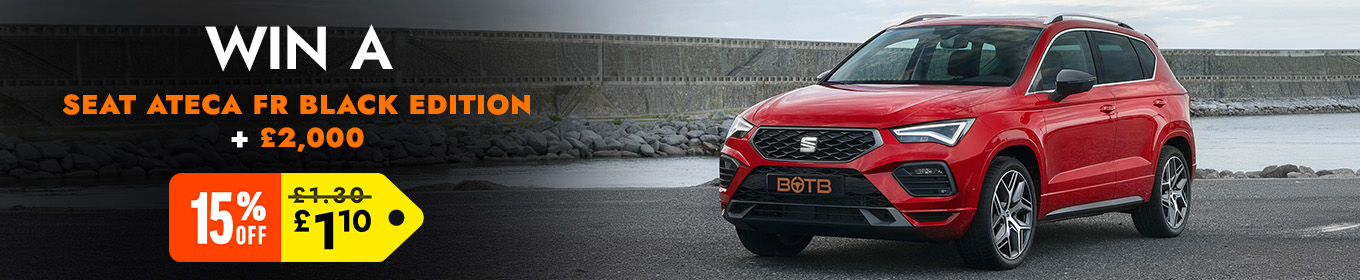 SEAT Ateca FR Sport prize competition · World Tombola SEAT Ateca FR Sport prize